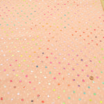 Polyester Lame (Glitter) Slub Georgette Fabric - Dot - nomura tailor
