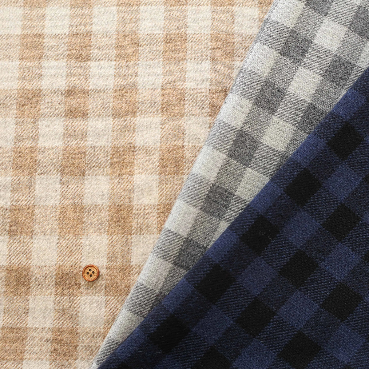 Yarn-Dyed Wool Check Fabric - nomura tailor