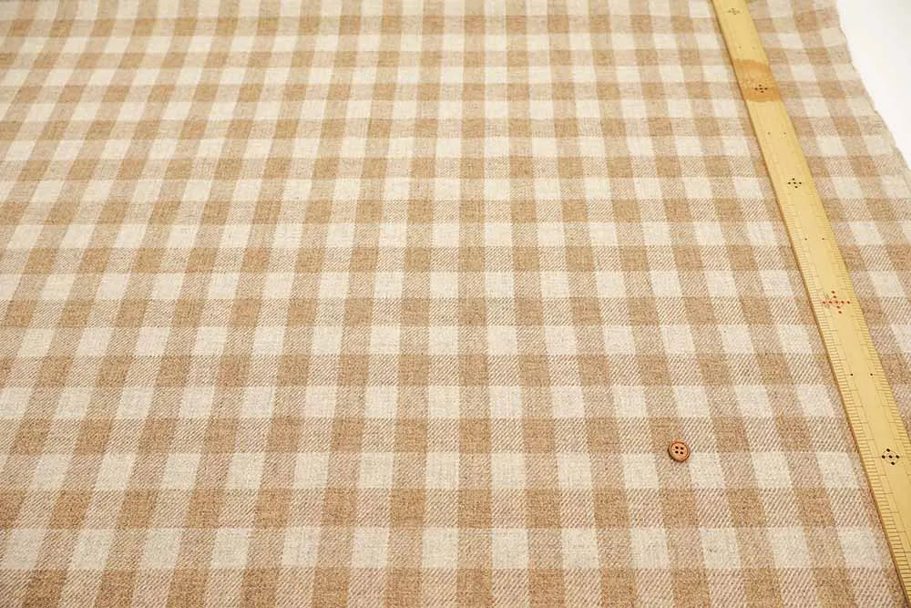 Yarn-Dyed Wool Check Fabric - nomura tailor