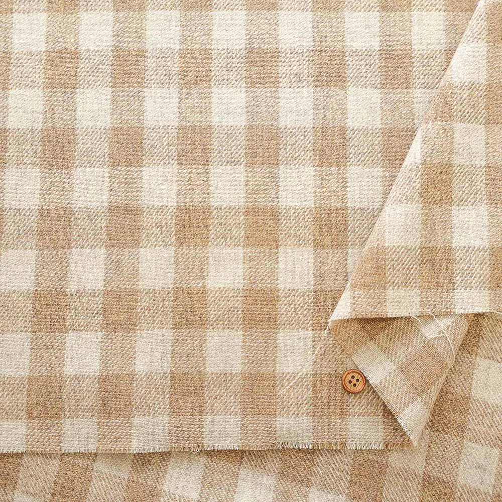 Yarn-Dyed Wool Check Fabric - nomura tailor