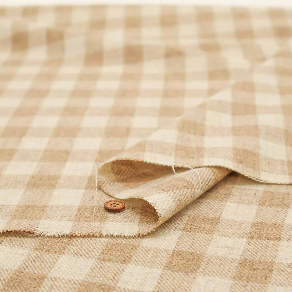 Yarn-Dyed Wool Check Fabric - nomura tailor
