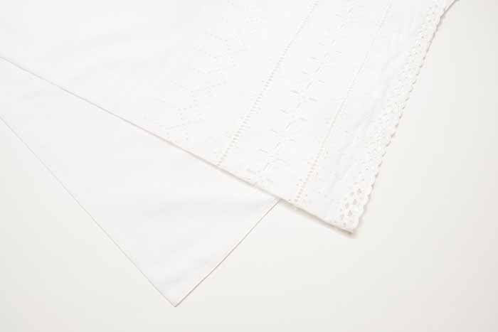 Cotton 60 Lawn Border Lace Fabric - nomura tailor