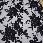 Tulle cord lace fabric Flower - nomura tailor