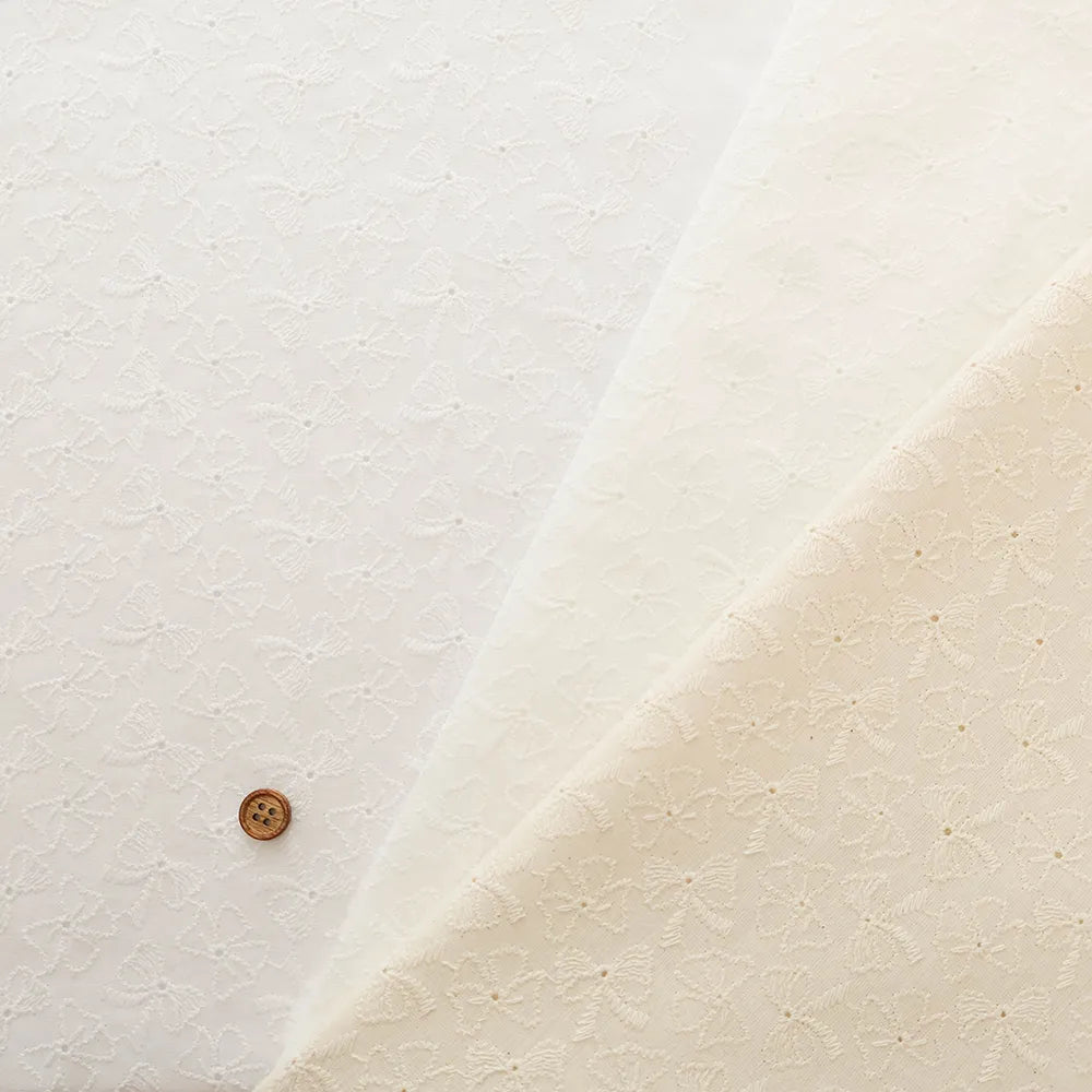 Cotton Cambric A.O Lace Fabric - Ribbon - nomura tailor