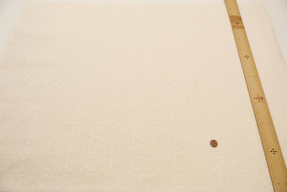 Cotton Cambric A.O Lace Fabric - Ribbon - nomura tailor