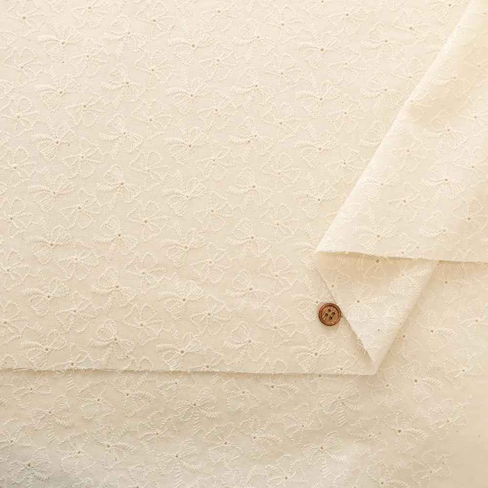 Cotton Cambric A.O Lace Fabric - Ribbon - nomura tailor