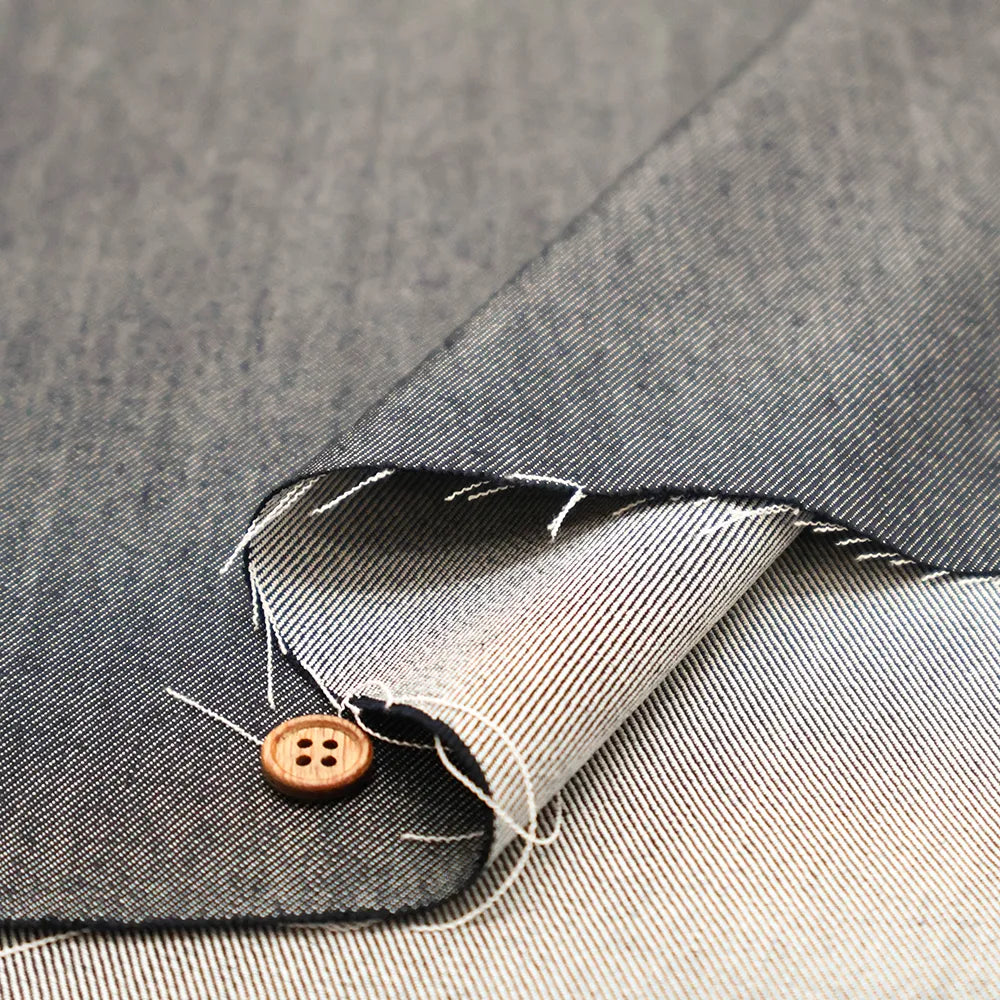Wool Denim Fabric - Plain - nomura tailor