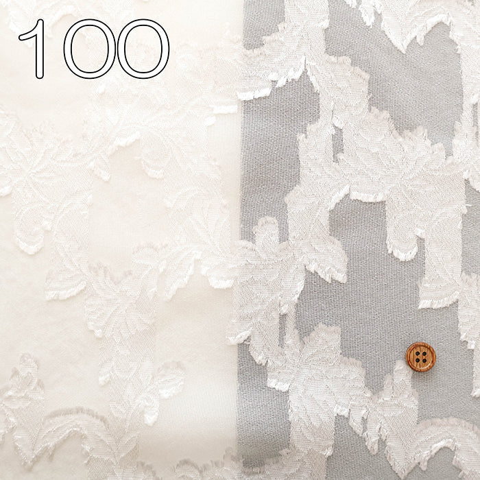 Polyester Cut Jacquard Fabric - Botanical - nomura tailor
