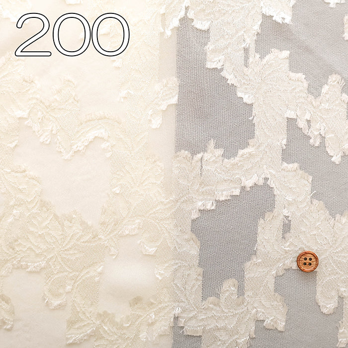 Polyester Cut Jacquard Fabric - Botanical - nomura tailor