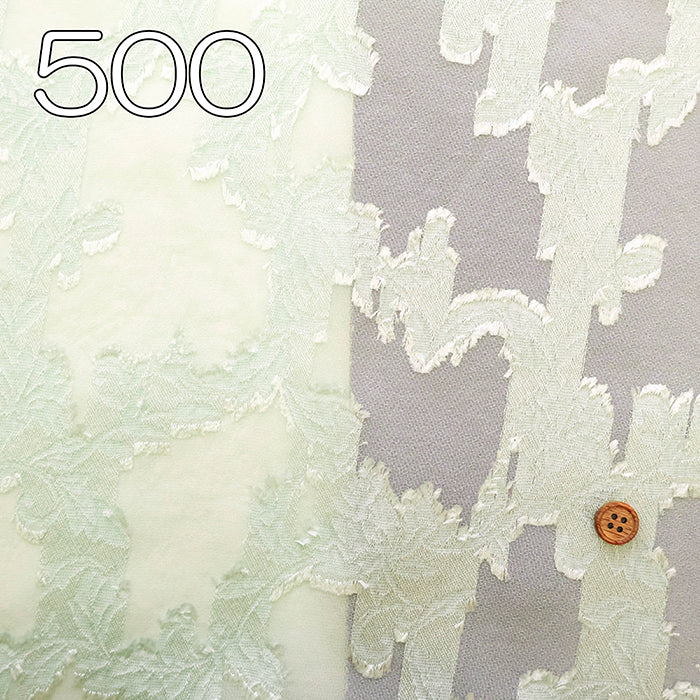 Polyester Cut Jacquard Fabric - Botanical - nomura tailor