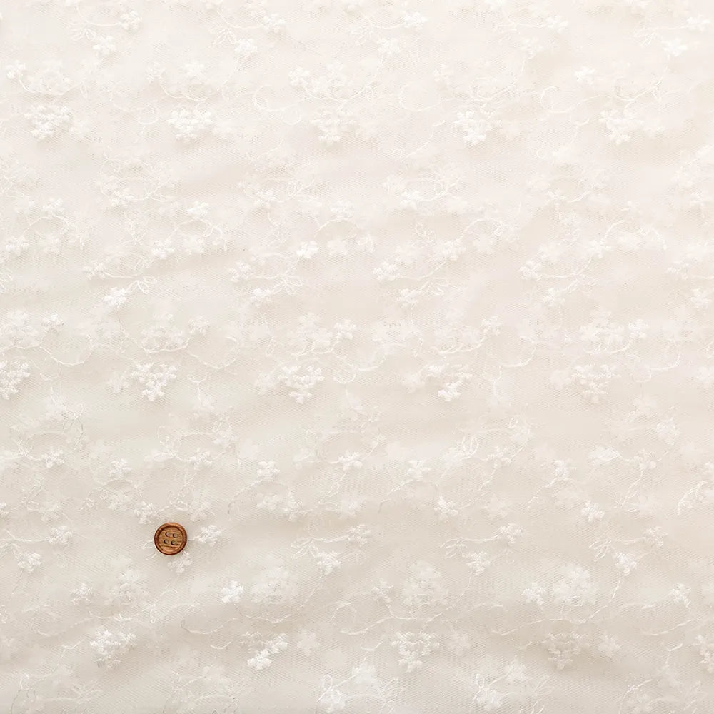 Pearl Tulle Lace Fabric - nomura tailor