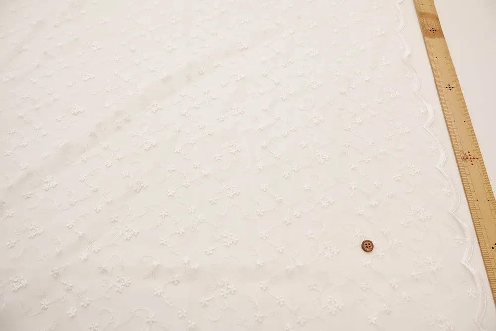 Pearl Tulle Lace Fabric - nomura tailor