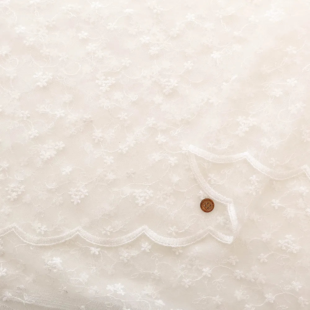 Pearl Tulle Lace Fabric - nomura tailor