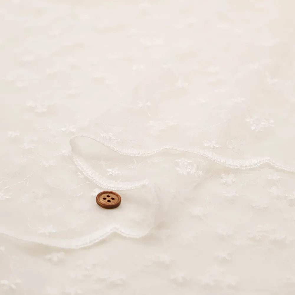 Pearl Tulle Lace Fabric - nomura tailor