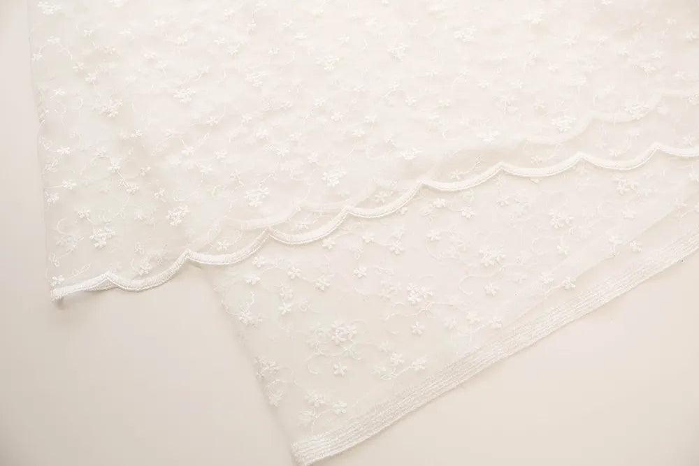 Pearl Tulle Lace Fabric - nomura tailor