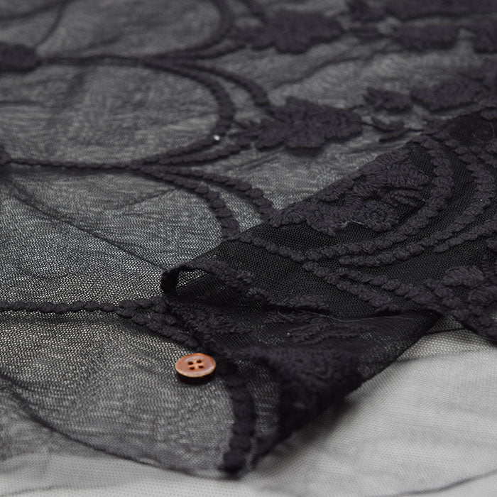 Tulle Border Lace Fabric - nomura tailor