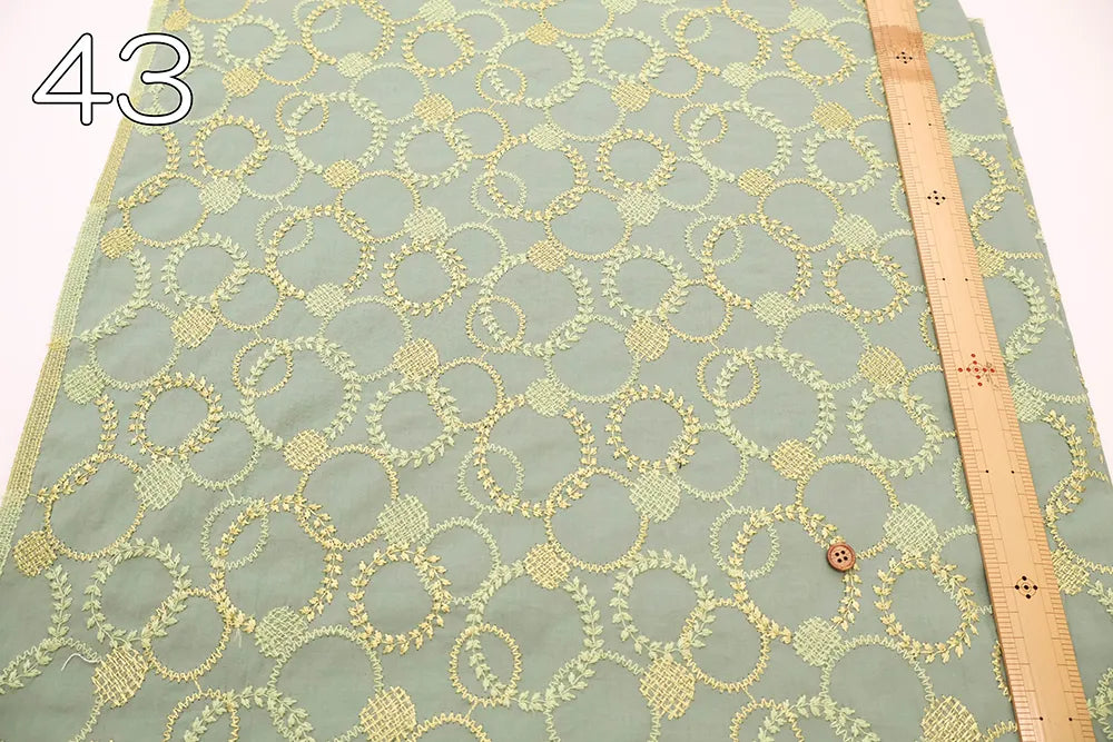 Cotton 60 Lawn Lace Fabric - Circle - nomura tailor