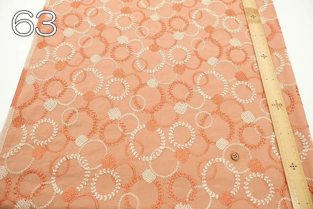 Cotton 60 Lawn Lace Fabric - Circle - nomura tailor