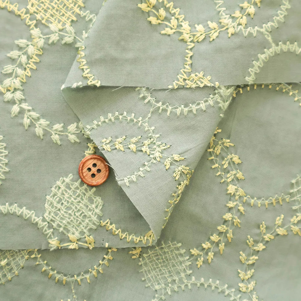 Cotton 60 Lawn Lace Fabric - Circle - nomura tailor