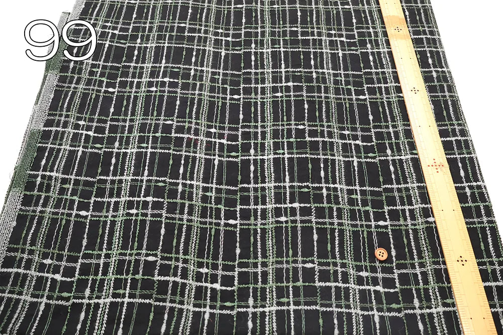 Cotton 60 Lawn Lace Fabric - Check - nomura tailor