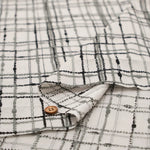 Cotton 60 Lawn Lace Fabric - Check - nomura tailor