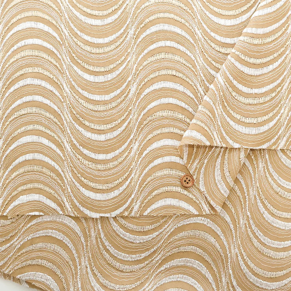 Cotton 60 Lawn Lace Fabric ウェーブ - nomura tailor