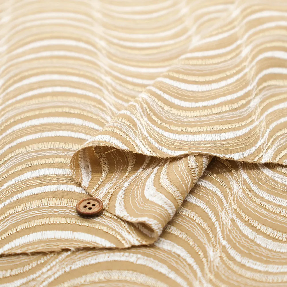Cotton 60 Lawn Lace Fabric ウェーブ - nomura tailor