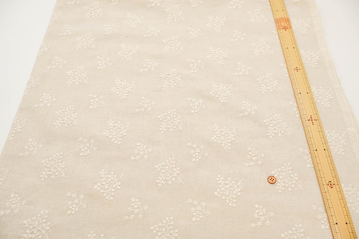 C/L Lace Fabric - Natural Flower - nomura tailor