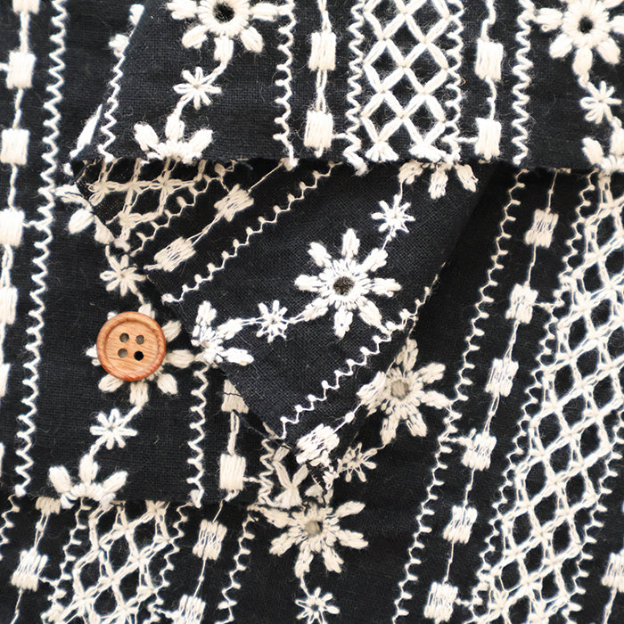 C/L Lace Fabric - Stripe Flower - nomura tailor