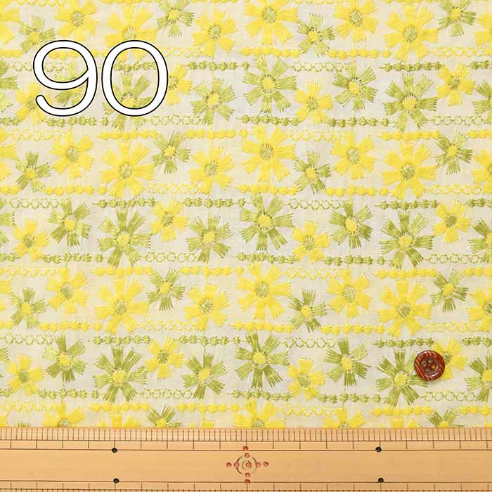 60 Loan Embroidery Fabric Colored Flower Lace - nomura tailor