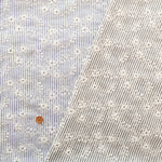 Cotton Lace Fabric - Striped Flower - nomura tailor