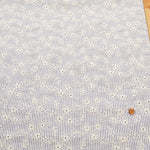 Cotton Lace Fabric - Striped Flower - nomura tailor