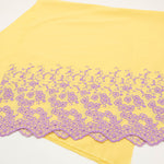 Cotton Color Border Lace Fabric -Flower - nomura tailor