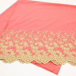 Cotton Color Border Lace Fabric -Flower - nomura tailor