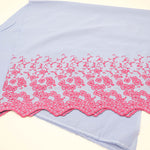 Cotton Color Border Lace Fabric -Flower - nomura tailor