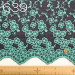 Cotton Color Border Lace Fabric -Flower - nomura tailor