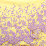 Cotton Color Border Lace Fabric -Flower - nomura tailor