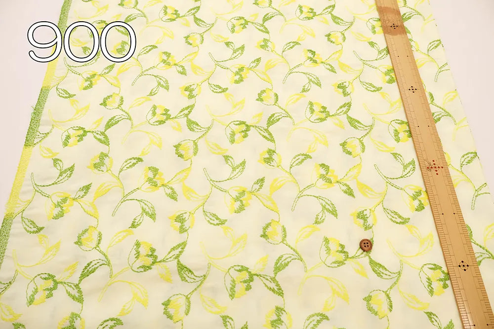 Cotton 60 Lawn Flower Lace Fabric - nomura tailor