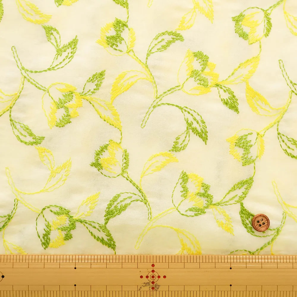 Cotton 60 Lawn Flower Lace Fabric - nomura tailor