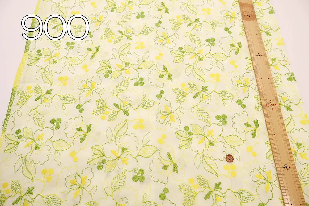 Cotton 60 Lawn Flower Lace Fabric - nomura tailor