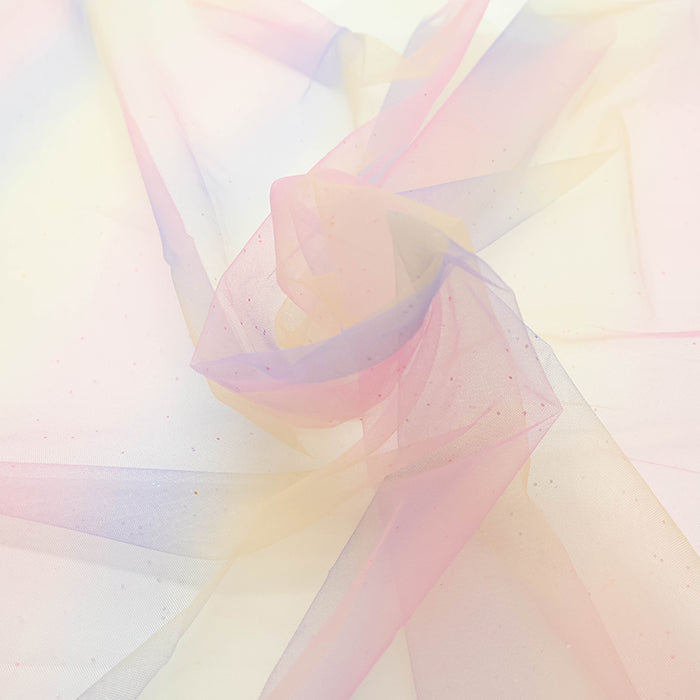 Made in China Nylon Rainbow Tulle Fabric - nomura tailor