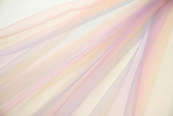 Made in China Nylon Rainbow Tulle Fabric - nomura tailor