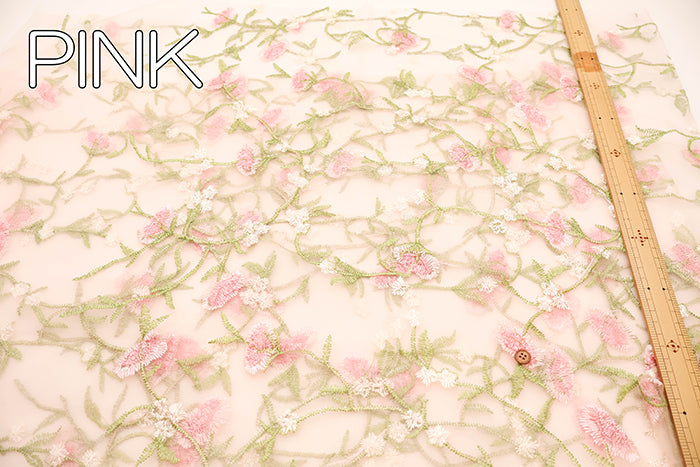 Made in China Nylon Tulle Fabric - Flower - nomura tailor