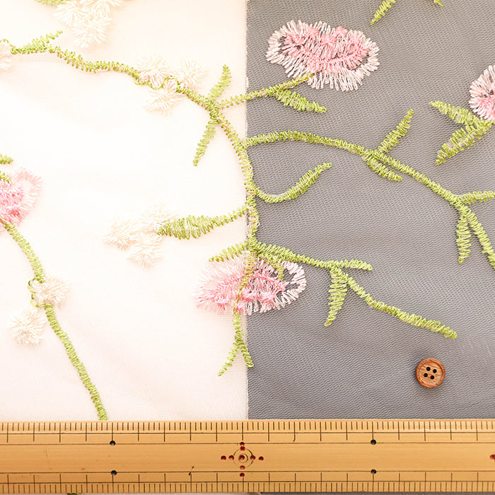 Made in China Nylon Tulle Fabric - Flower - nomura tailor