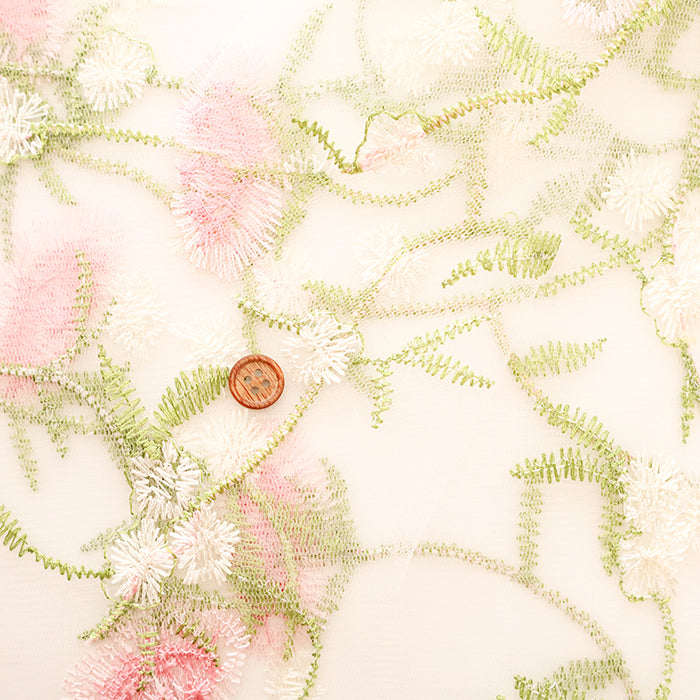 Made in China Nylon Tulle Fabric - Flower - nomura tailor