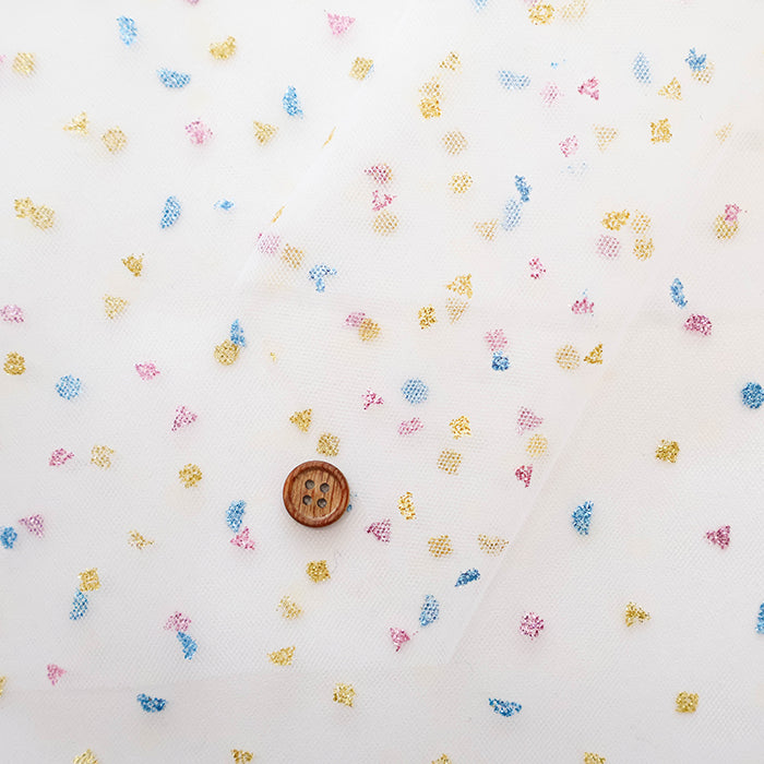 Made in China Nylon Tulle Fabric - Lame (Glitter) - nomura tailor