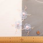 Made in China Nylon Tulle Fabric - Pompon flower - nomura tailor