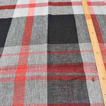 Omi hemp check fabric 1 - nomura tailor