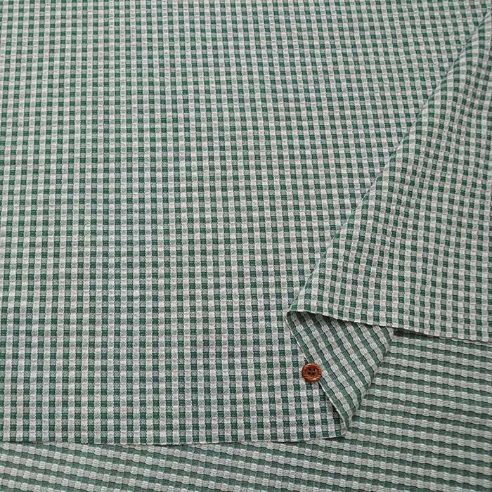 Water absorbing quick -drying Tome Relai Cool Knit fabric Gingham - nomura tailor