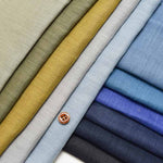 Cool Classic Processing Campfire Linen Fabric Sudden Correspondence << Cold Color >> - nomura tailor